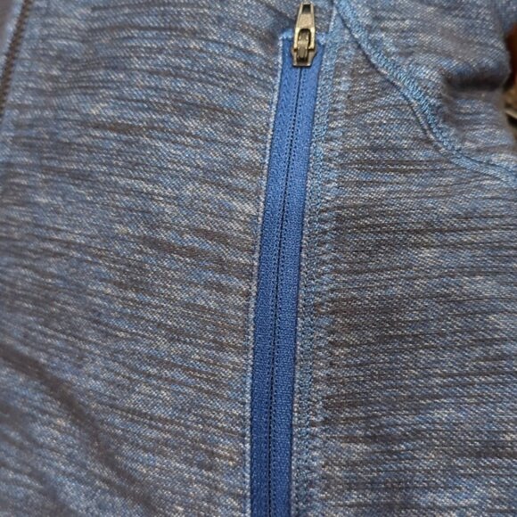 LULULEMON FORME JACKET IN SLUB DENIM BLUE/BLACK - Picture 8 of 10